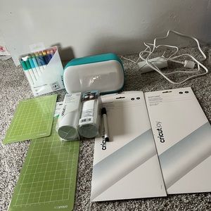 Cricut joy-used twice.  Markers only used the black and teal twice. And labels